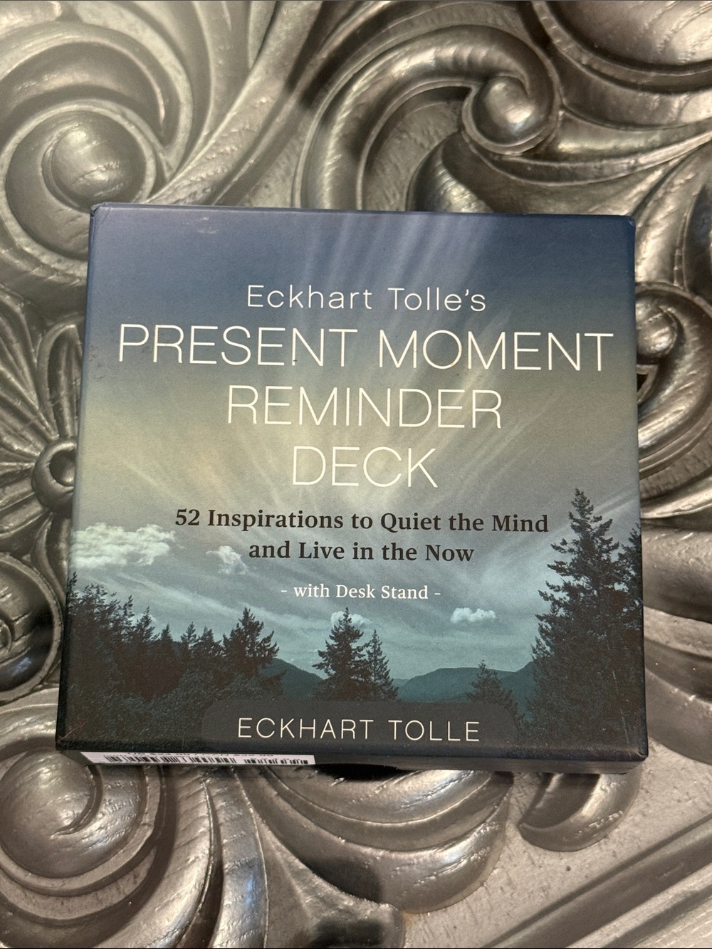 Eckheart Tolle Present Moment Reminder Deck with Desk Stand